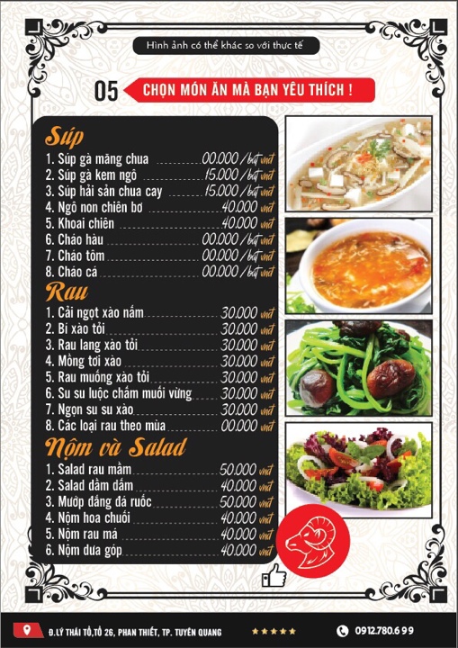 thực đơn các món rau thực đơn các món rau